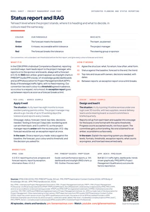 Preview of Status report and RAG